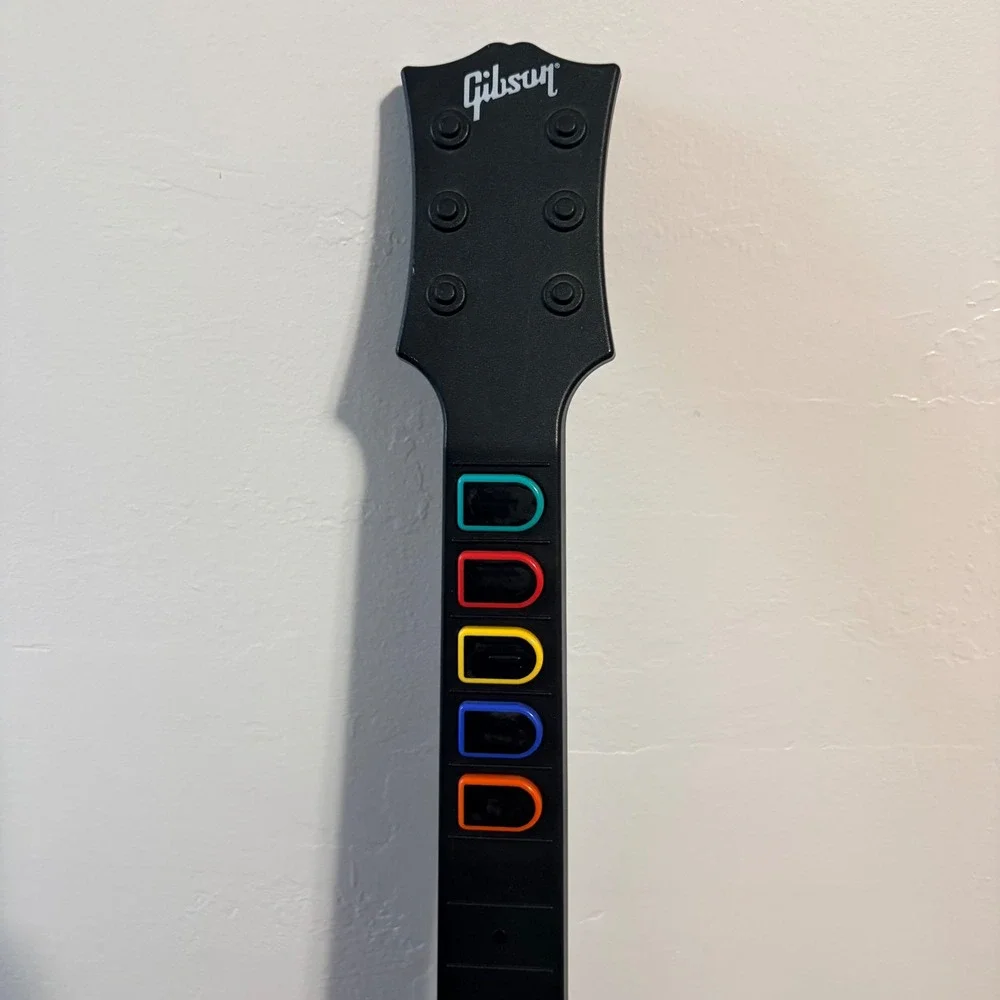 RedOctane Guitar Controller Gibson Les Paul Wii White Works No Cover No Strap